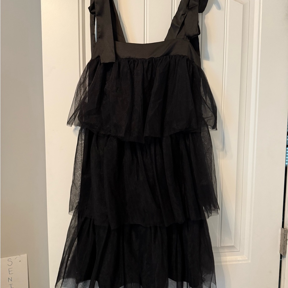 Love Black Ruffle Dress